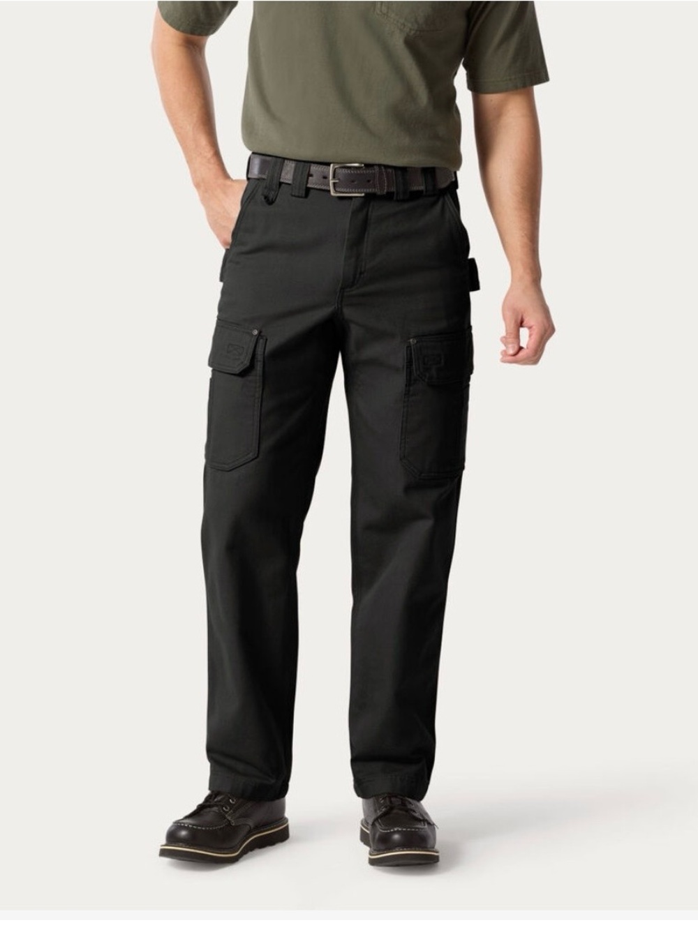 Duluth Trading Fire Hose Men's Brown Cargo Work Pants - Durable Utility Trousers